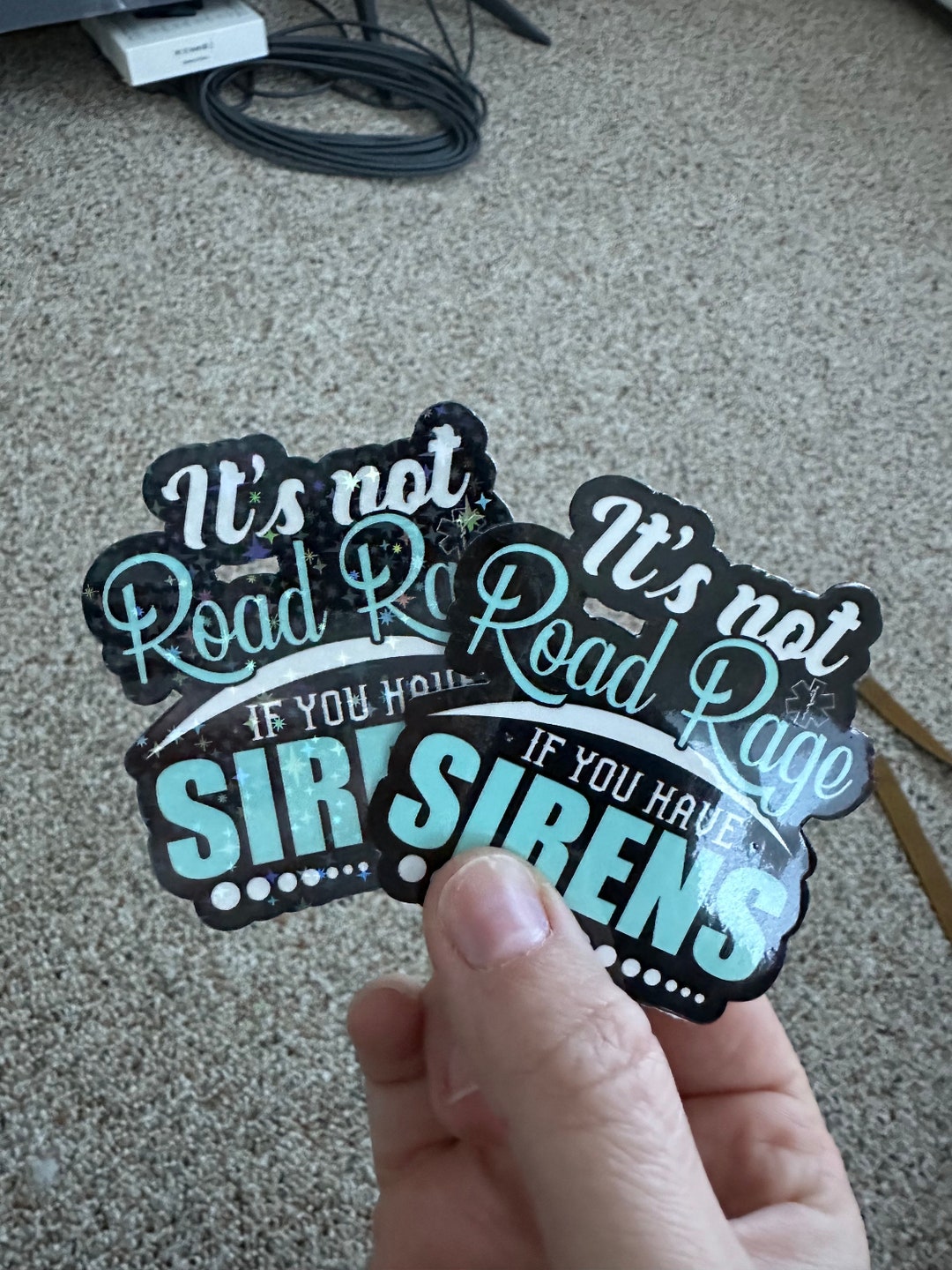 Sirens Sticker Its Not Road Rage If You Have Sirens Funny EMS Sticker - Etsy