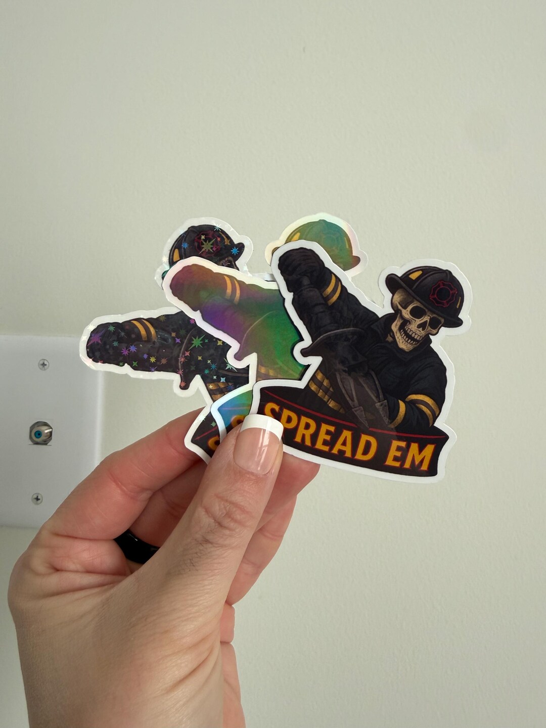 Extrication Sticker Skeleton Firefighter “SPREAD EM” Sticker – Extrication Jaws of Life ...