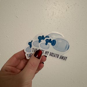 Adesivo BVM de tirar o fôlego, adesivo engraçado de saúde, humor médico, decalque para laptop, adesivo para garrafa de água, presente de enfermeira, paramédico, LER