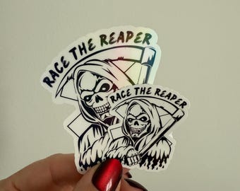 Healthcare Grim Reaper Circle-Cut Stickers, Medical Sticker, Laptop Decal, Nurse, Paramedic Stickers, EMT stickers, EMT gifts, Paramedic