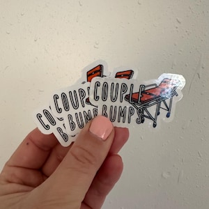 Couple Bumps Stretcher sticker, funny EMS sticker, ambulance sticker, paramedic, EMT