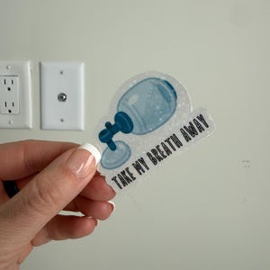 Take my breath away BVM sticker, Funny Healthcare Sticker, Medical Humor, Laptop Decal, Water Bottle Sticker, Nurse Gift, Paramedic, RSI