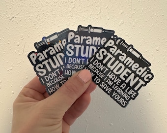 Sticker student paramedicus