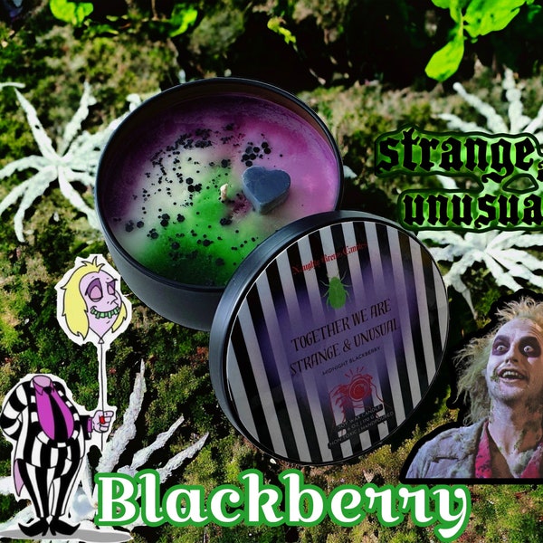 MidnightBlackberry|Beetlejuice|6ozSoyCandle|Strange&Unusual|Valentines