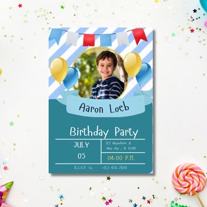 Editable Carnival Invitation, Carnival Birthday Party Invitation, Circus Birthday Invitation, Kids Invitation, Printable, Instant Download