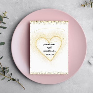 Self Care Kit - Bevestigingskaarten - Zelfliefdekaarten - Positieve mantra's voor reflectie, meditatie en visieborden - Zorgpakket voor haar