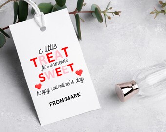 Etiqueta de regalo editable para el día de San Valentín 2025, imprimible, etiqueta de regalo para el día de San Valentín, etiqueta de feliz día de San Valentín, etiquetas de regalo para el día de San Valentín, etiqueta de regalo