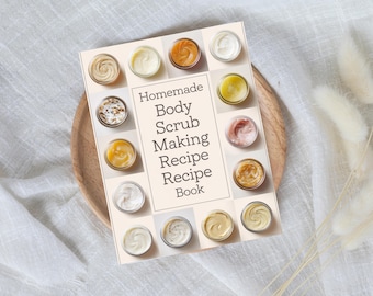 Libro de recetas de exfoliantes corporales caseros, recetas de exfoliantes corporales caseros, recetas de exfoliantes corporales naturales, recetas de exfoliantes corporales imprimibles, recetas de exfoliantes corporales orgánicos