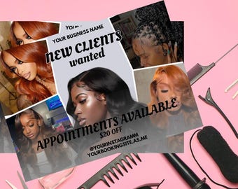 Nail Tech Class Flyer, January Nail Bookings Flyer, Acrylic Nails, New Appointments Flyer, Nail Booking Flyer, Nail Tech Flyer, Nail Flyer