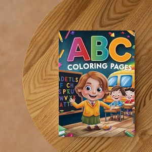 Alphabet Coloring Pages, ABC Coloring Pages, Preschool Coloring Pages, Kindergarten Coloring Pages, Kids Coloring Book, Learning ABC Pages