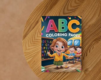 Páginas para colorear del alfabeto, páginas para colorear del abecedario, páginas para colorear para preescolar, páginas para colorear para jardín de infantes, libro para colorear para niños, páginas para aprender el abecedario