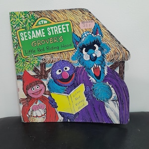 Grover&#39;s Little Red Riding Hood - A Sesame Street Book - Vintage Children&#39;s Book, Copyright 1976