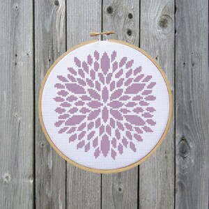Cross Stitch Pattern of Flower - PDF File - Counted Cross Stitch, Cute Cross Stitch, X Stitch Pattern, Flower Cross Stitch Pattern