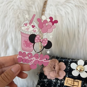 Pink Mouse Ears Magic UV DTF Decal Disney Inspired Boujee Sticker | Ready to Apply Libby Glass Can Transfer
