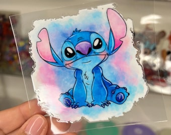 Disney Inspired UV DTF Stitch Permanent Sticker | Ideal for Cups and all Hard Surfaces