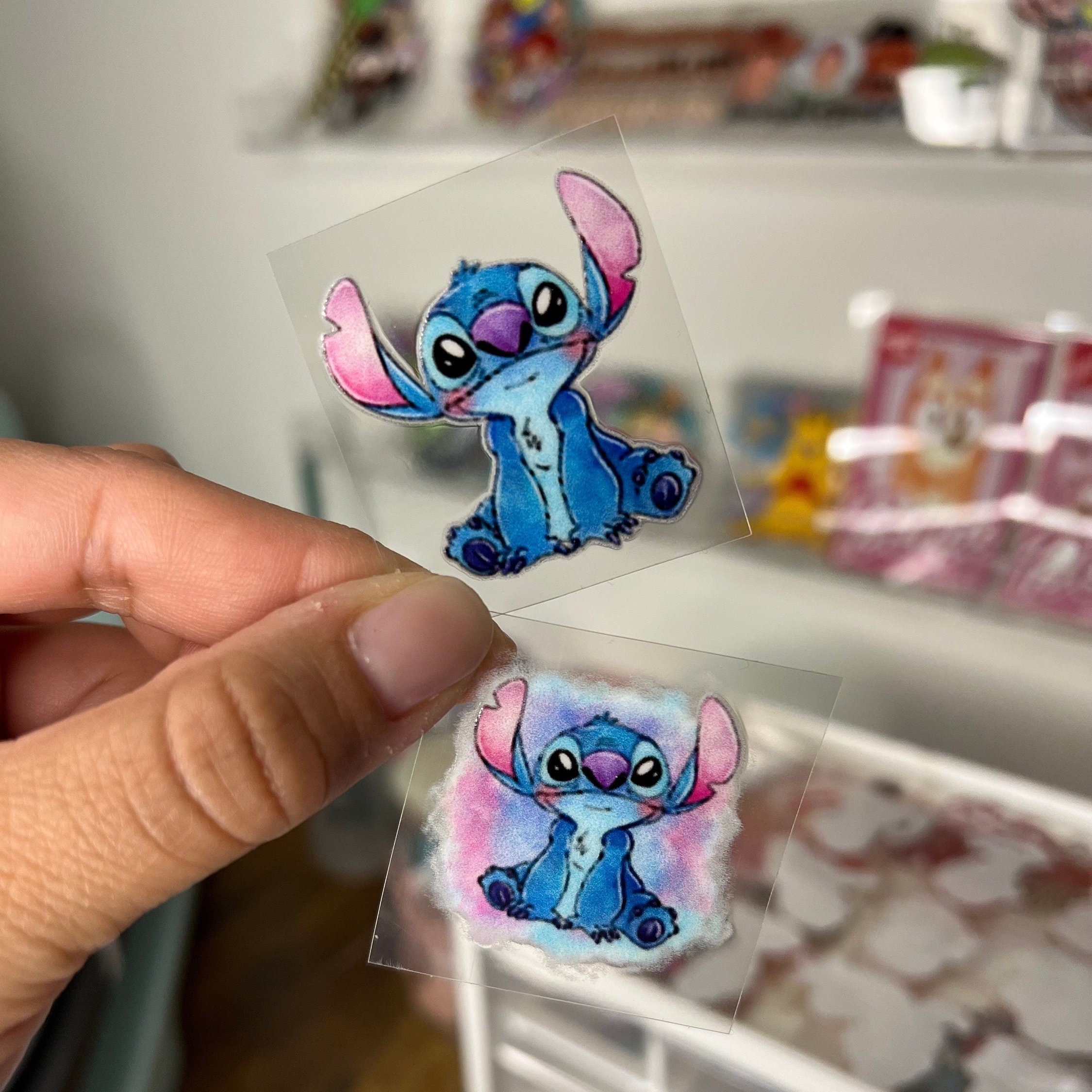 Cartoon Disney Lilo And Stitch UV DTF Stickers For Glass Cup