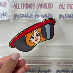 Roxanne UV DTF Extremely Goofy Movie Tumbler | Waterproof Permanent Decal for hard surfaces