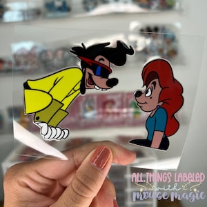 Disney Inspired UV DTF Extremely Goofy Movie Decal Max Roxanne Sticker | Ready to Apply Libby Glass Can Decal