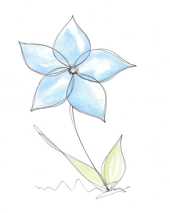 Simple Flower Drawing Pics - Drawing Skill
