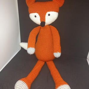 handmade crochet fox amigurumi plush
