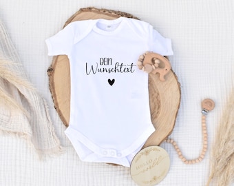 Geschenk zur Geburt I Baby Body I personalisiert I Bio-Baumwolle I Geschenk I Geburt I Mama I Baby I Wunschtext