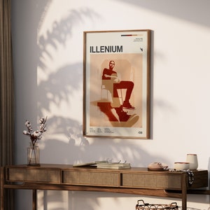 Illenium Inspired Mid-Century Modern Poster, Retro style print, electronic dance music, DJ, Wall Art, District 33 image 3