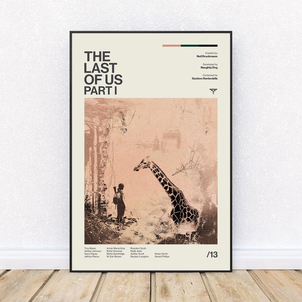 The Last of Us Part 1 Inspired Poster, Mid Century Modern, Art Print, Movie Poster, TV Show, Video Game, Wall Art, District 33