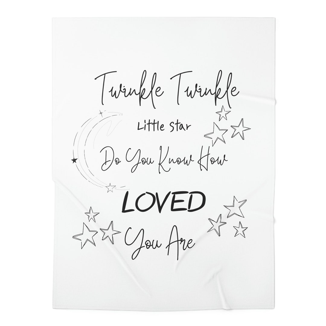 Twinkle Twinkle Little Star, Baby Swaddle Blanket, Babys Room, Nursery