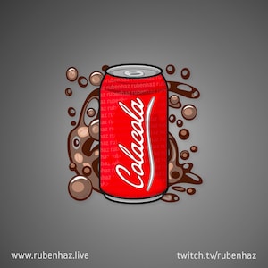 Cola Soda Emote & Sub-Badge for Twitch and Discord