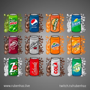 My Favorite Soda Emote & Sub-Badge Bundle for Twitch and Discord