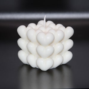 Cube candle, decorative candle, soy candle, home decor candle, bubble candle, aesthetic candle