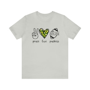 Peace Love Packers Unisex Jersey Short Sleeve Tee