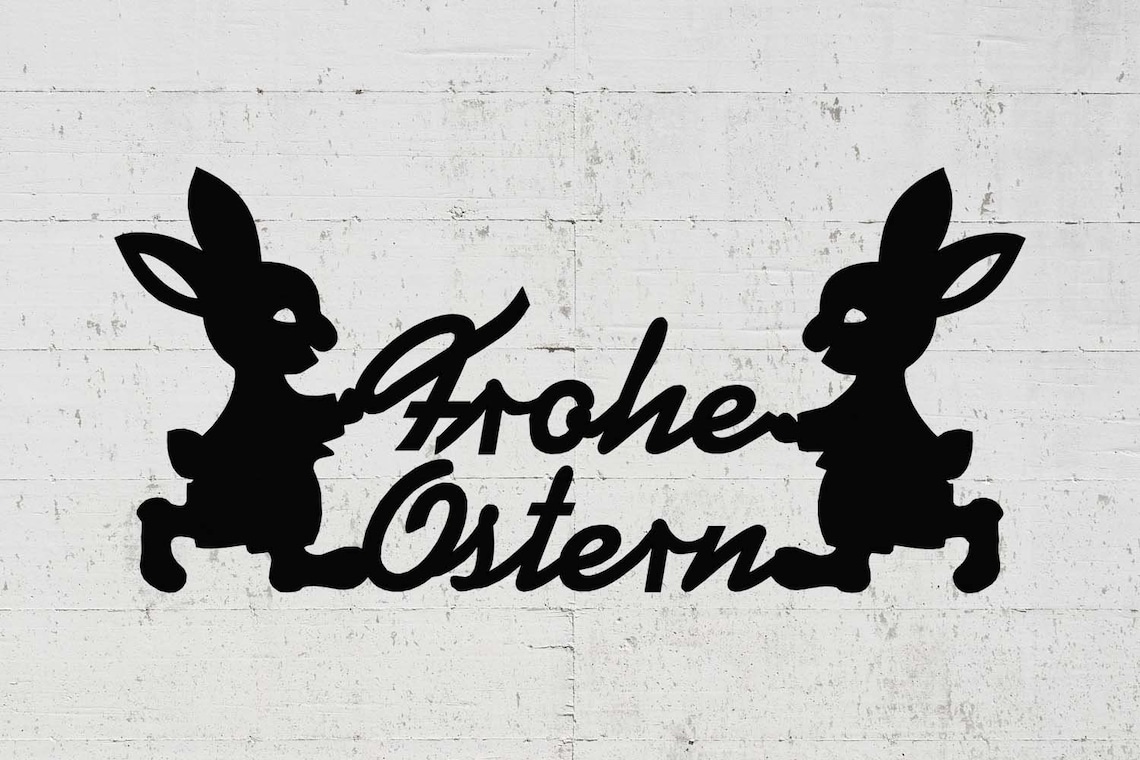 Frohe Ostern SVG / PNG Osterhase Plotter DXF Laser Plasma - Etsy.de