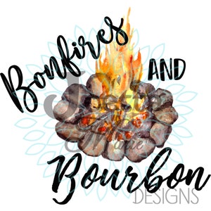 Bourbon, bonfire, Bardstown | PNG Design Digital Download, Sublimation, DTF