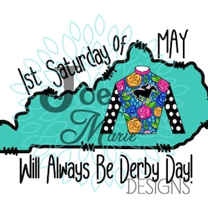 Derby, Kentucky, KY, Cheval | Conception PNG, téléchargement numérique, sublimation, DTF