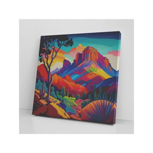 AZ Sedona Modern Art Canvas Print