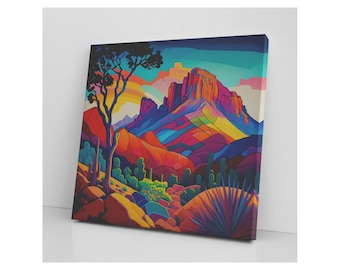 AZ Sedona Modern Art Canvas Print