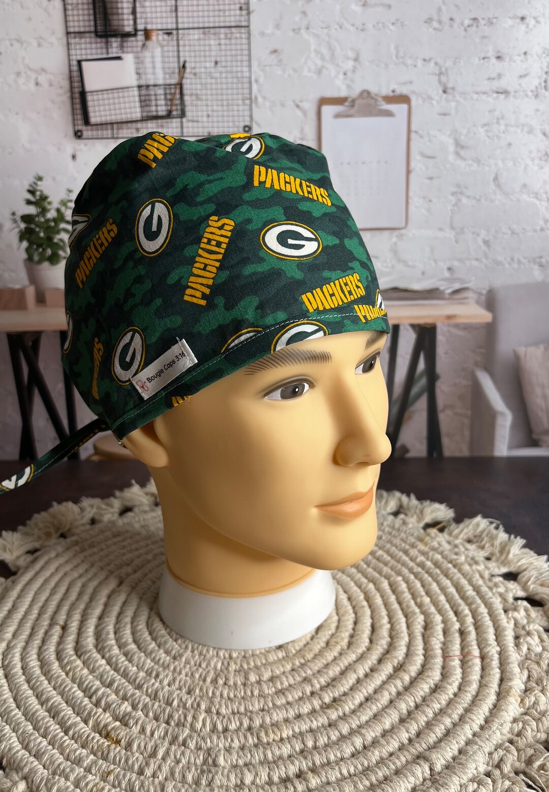 Green Bay Packers Male Scrub Caps / Motorcycle Cap / OR Scrub Cap. Etsy