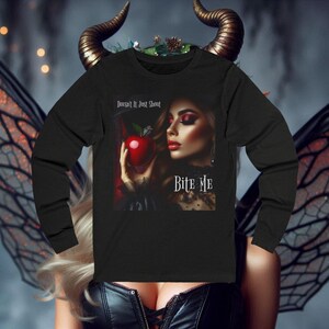 Halloween Witch Long Sleeve Tee, Sexy Witch Tshirt, Witchy Shirt, Wiccan Clothing, Gothic Top
