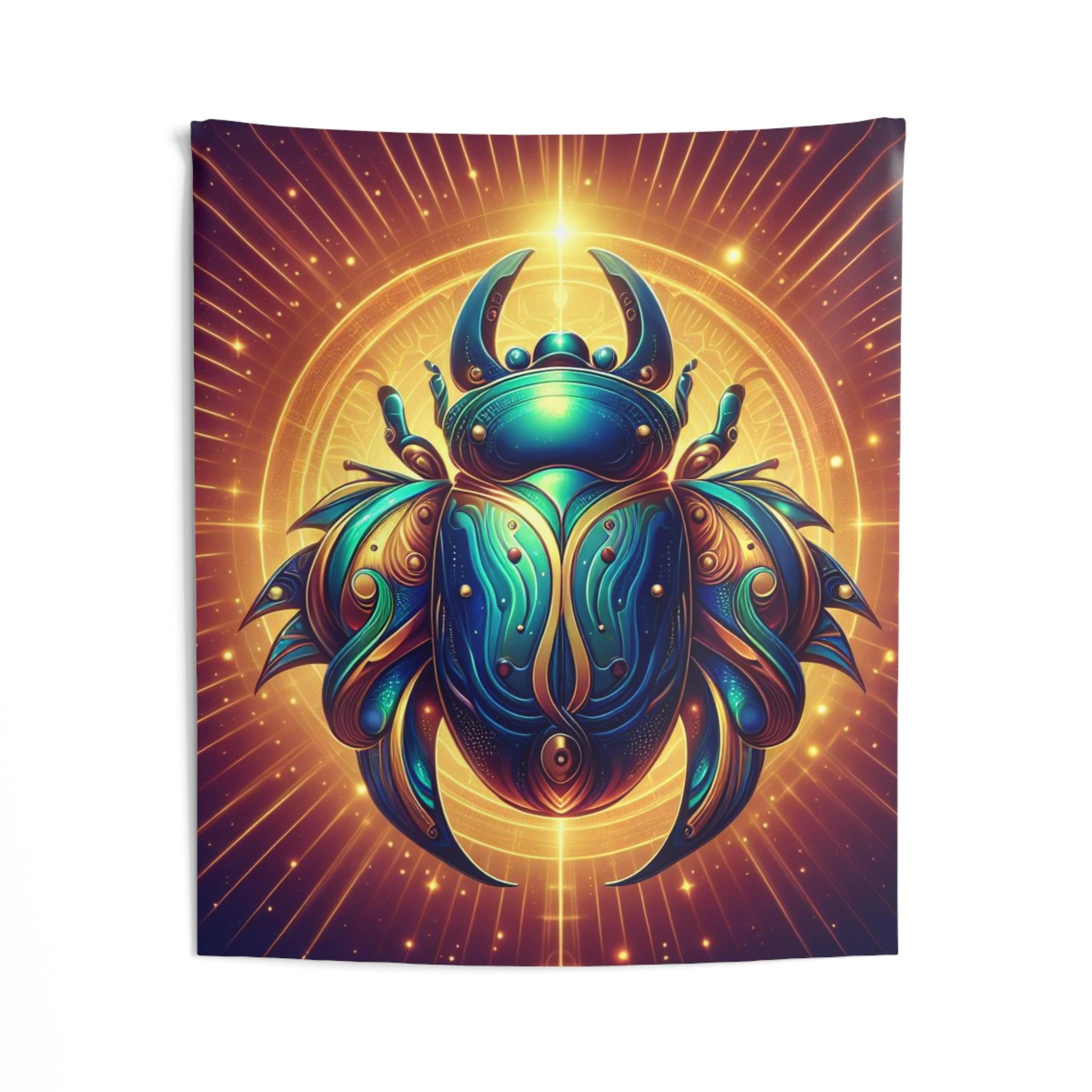 Indoor Wall Tapestries, Khepri Egyptian Sun Beetle,