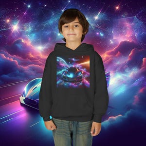 Interstellar Driving Team Hoodie, Space Racing Logo, Sci Fi Crew Sweatshirt