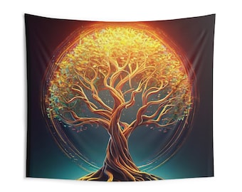 Surreal Tree of Life Indoor Wall Tapestries