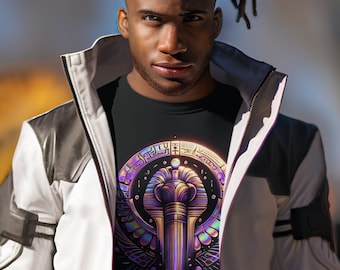 Egyptian T-Shirt, Men&#39;s Long Sleeve Shirts, Egyptian Djed Pillar, Men&#39;s casual wear Trending T&#39;s for Men