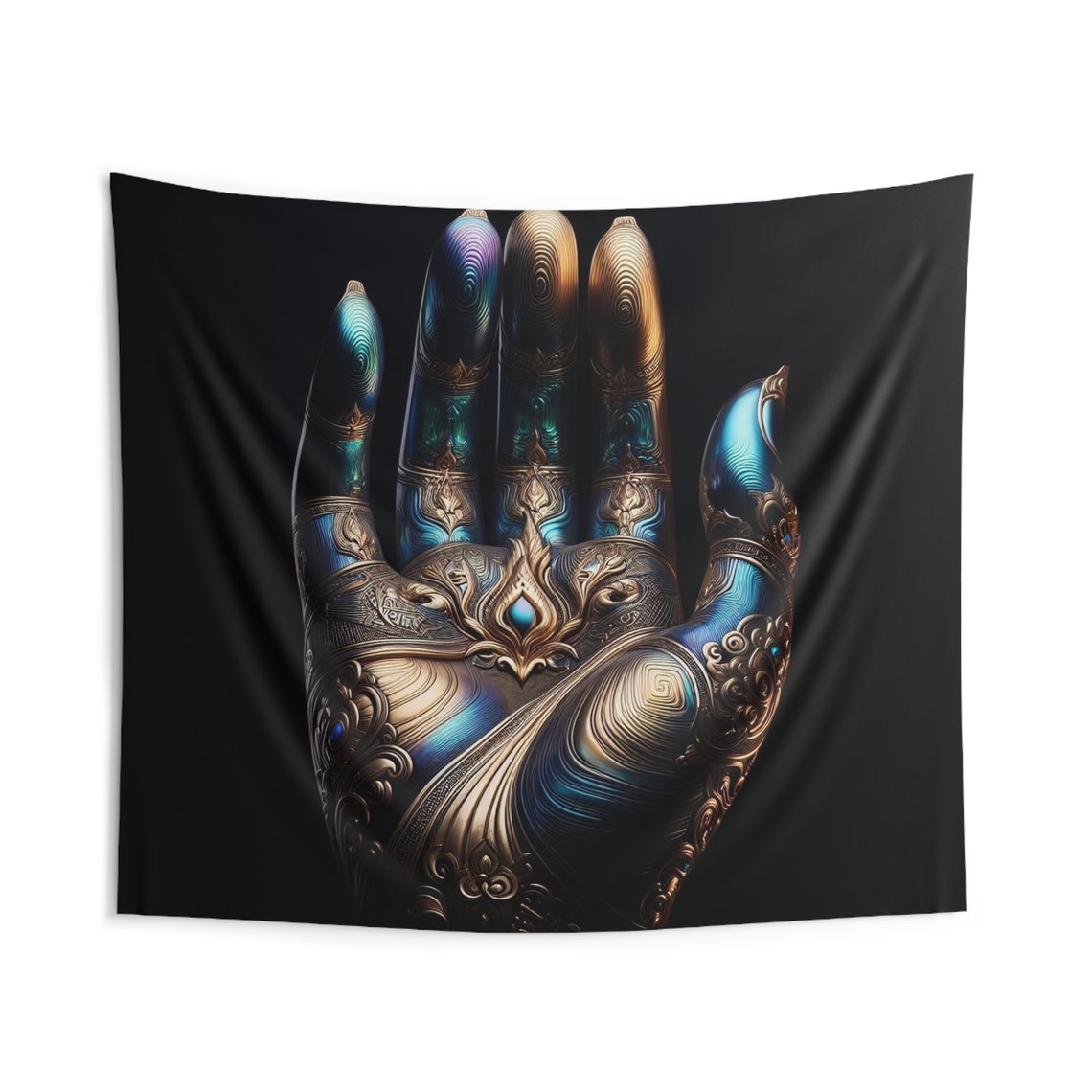 Indoor Wall Tapestries Hand of Buddha Retreat Healing Center