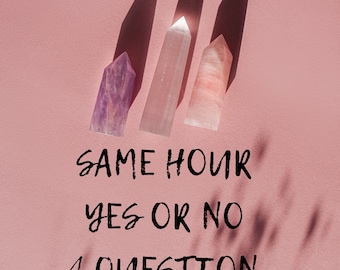 1 Yes or No  Question Same Hour Tarot Reading