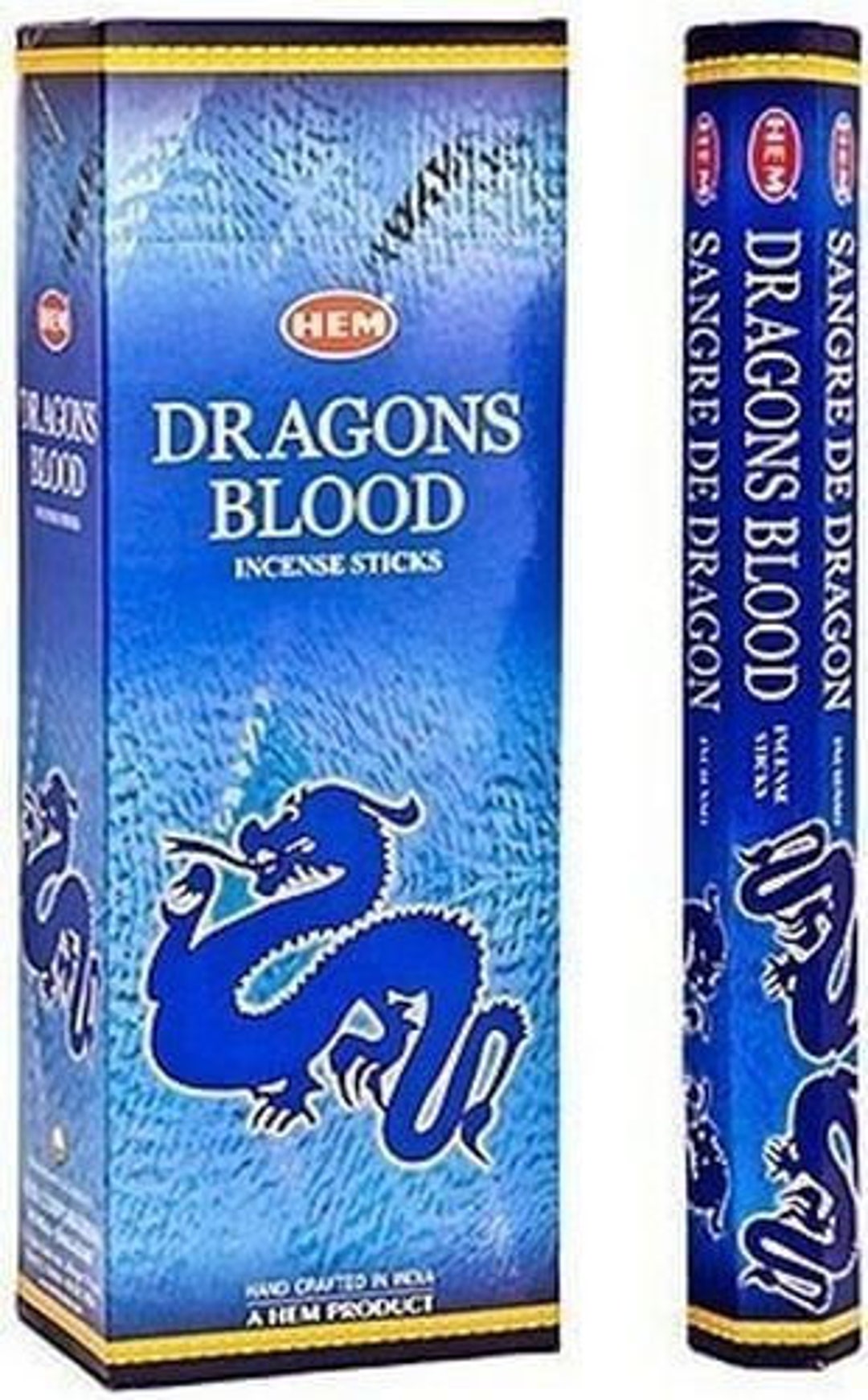 HEM Blue Dragon Blood Incense 1 Hexagonal Box of 20g in Sticks Etsy