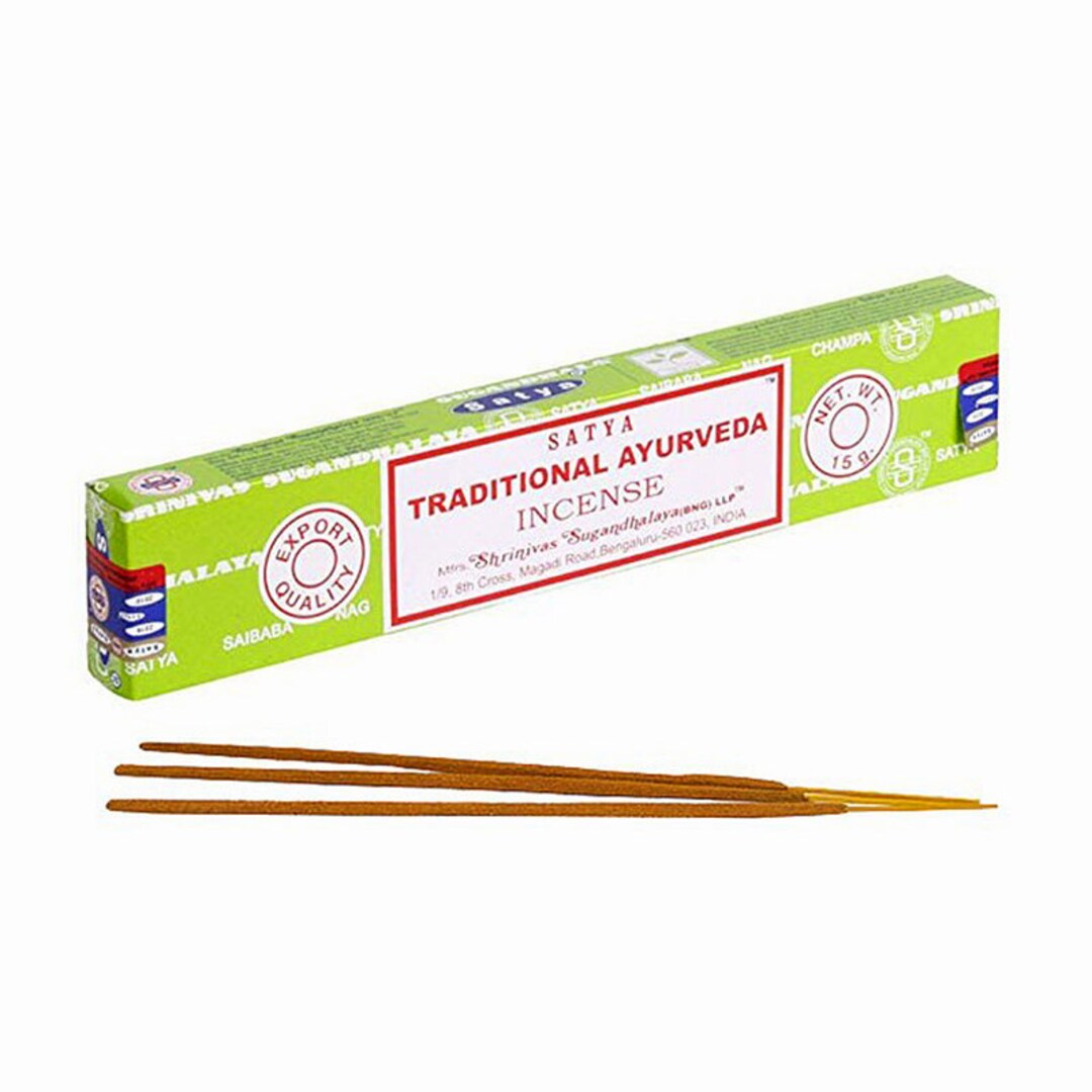Satya Traditional Ayurveda Incense Box of 15g in Sticks Etsy