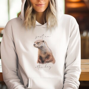 Just an Otter Hoodie, Unisex Adult Sweatshirt, Animal Print Shirt, Cozy Otter Crewneck, Cute Animal Shirt, Soft Pullover Otter Shirt, Hoodie
