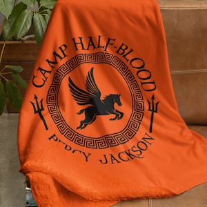 Camp Half-Blood Percy Jackson Plush Blanket, Camp Jupiter Cozy Velveteen Throw, Percy Jackson Home Decor, Percy Jackson Merch, The Eras Tour