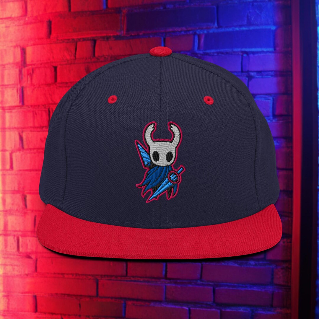 Hollow Knight Snapback Cap | Bold Embroidered Gamer Hat | Flat Brim ...